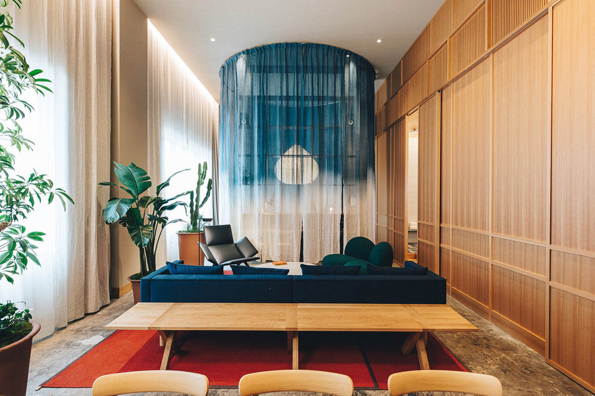 Interiorismo hotel K5 Tokyo minimalismo