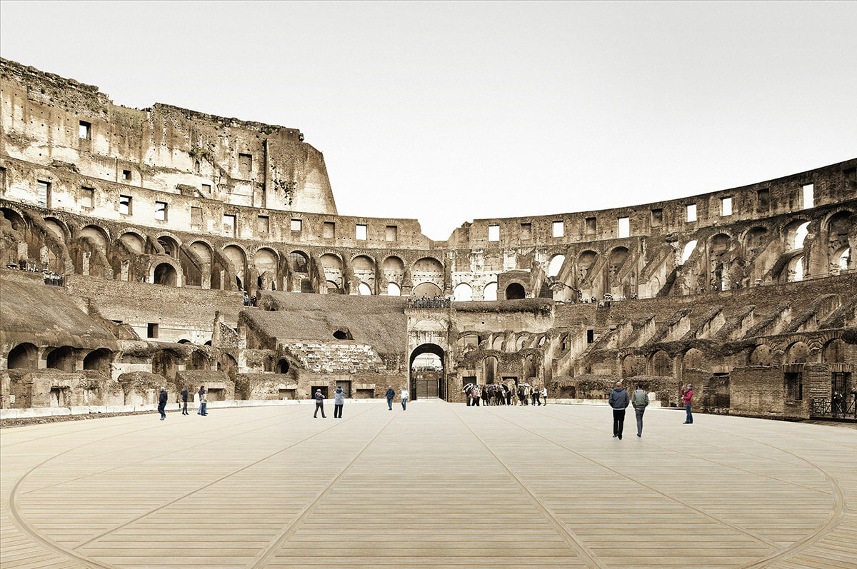 Imágenes Reveladas Para La Arena Del Coliseo De Roma Que Contará Con Piso Retráctil. | Vedek Revestimientos