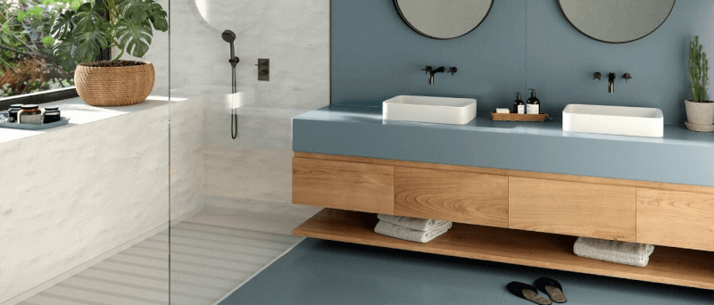 ¿De qué material puede ser la mesada del baño? ¿Cuáles son los mejores materiales? | Vedek Revestimientos
