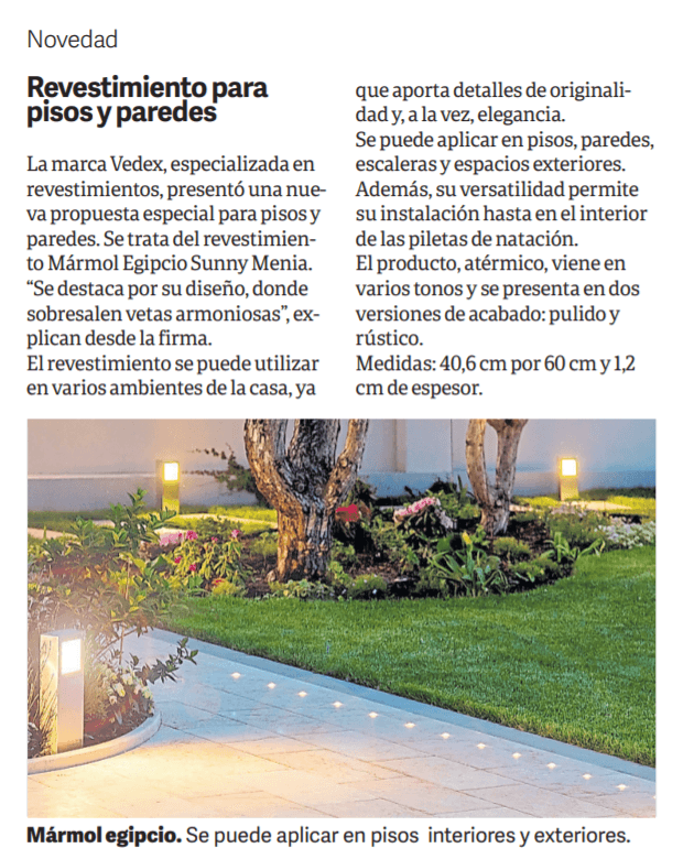 MÁRMOL EGIPCIO SUNNY MENIA, NOVEDAD EN REVESTIMIENTO DE PISOS Y PAREDES. | Vedek Revestimientos