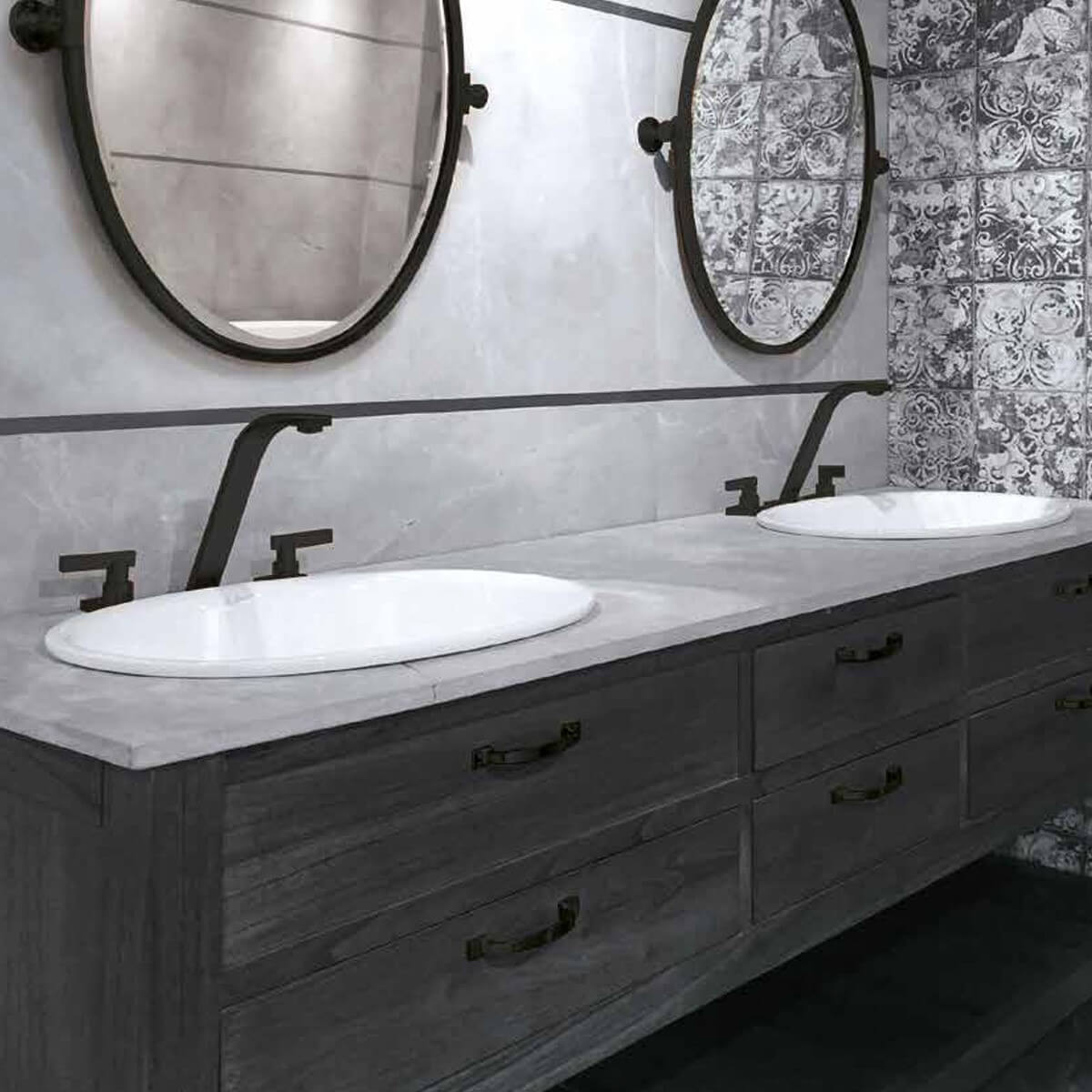 BAÑOS MÁS TRENDY CON ROBINET Y FERRUM | Vedek Revestimientos