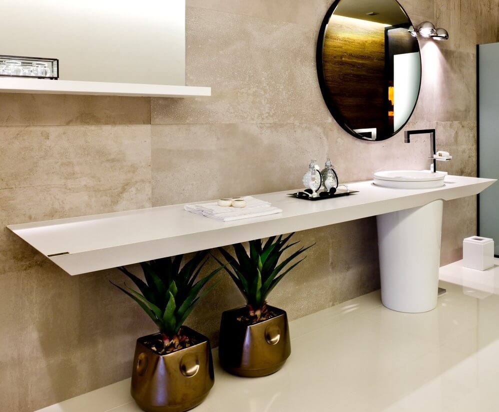 MESADAS PARA BAÑOS: MATERIALES, COLORES Y MODELOS INNOVADORES. | Vedek Revestimientos