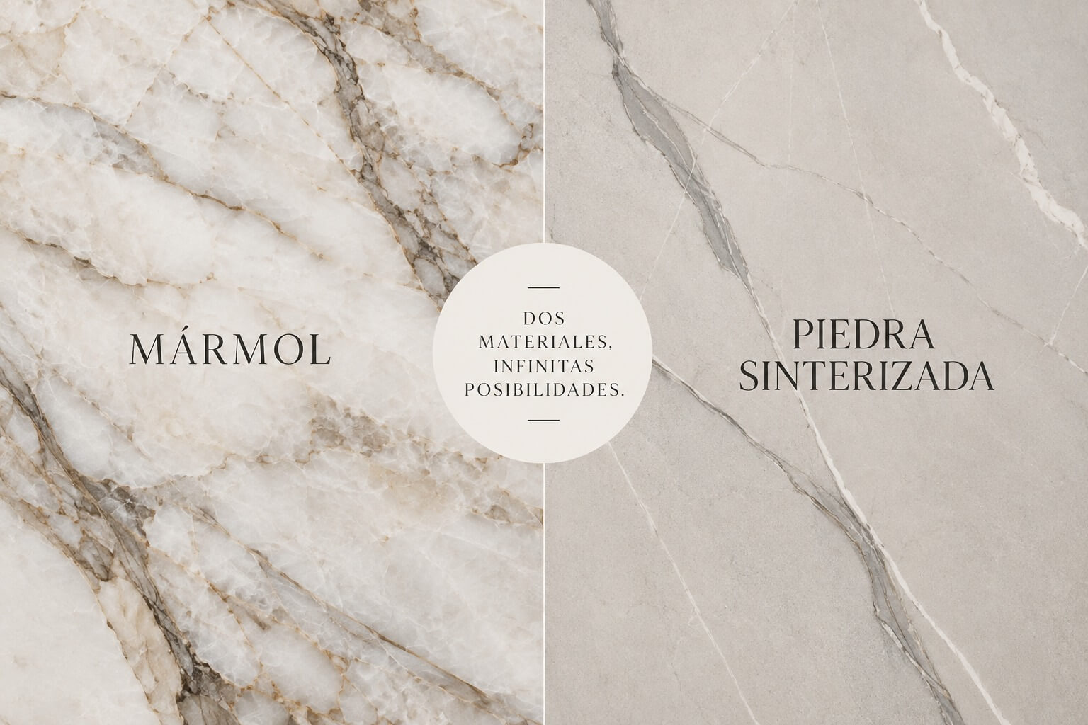 Piedra sinterizada o mármol: diferencias en diseño, resistencia y mantenimiento | Vedek Revestimientos
