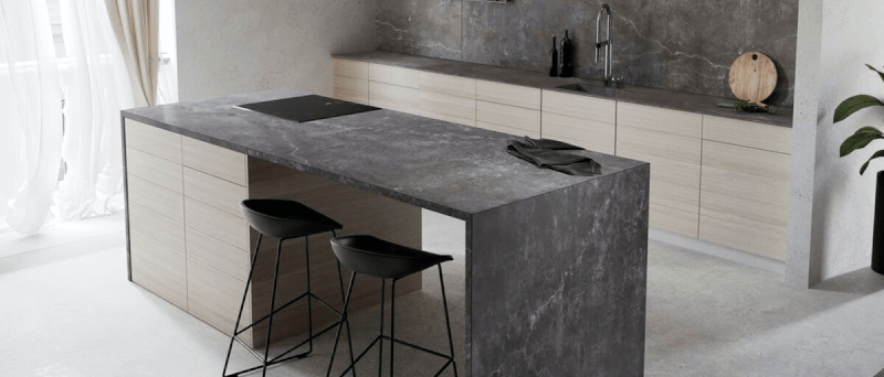 isla - cocina - NEOLITH - Zaha Stone | Vedek Revestimientos