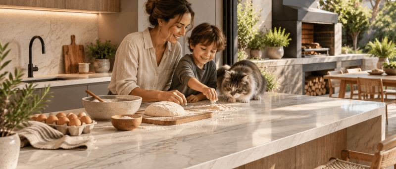 Errores al elegir una mesada de cocina y cómo evitarlos | Vedek Revestimientos
