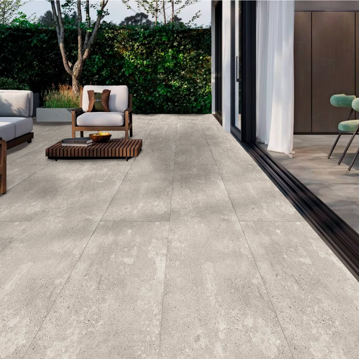 Porcelanato Símil Cemento Concreto Taad 45X181 - Cerro Negro | Vedek Revestimientos