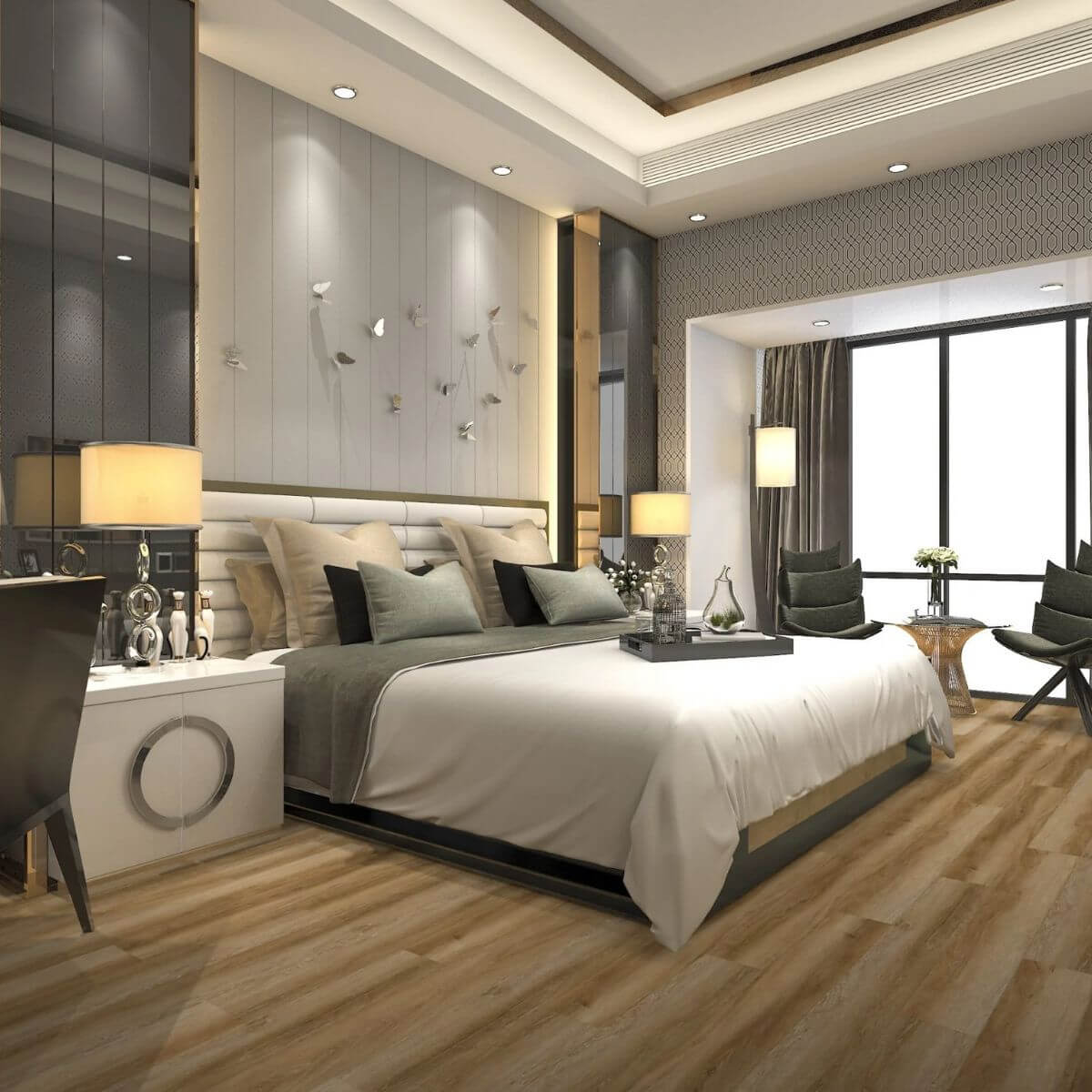 Piso Vinílico Símil Madera SPC Click Golden Oak 4mm | Vedek Revestimientos