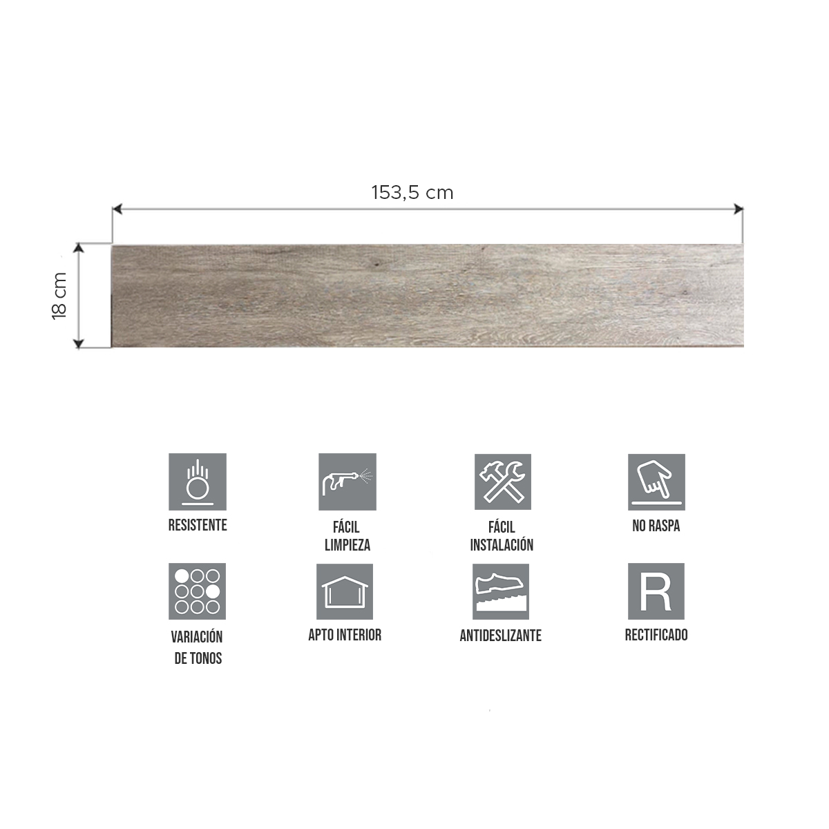 Piso Vinílico Símil Madera SPC Click Roble Umber | Vedek Revestimientos