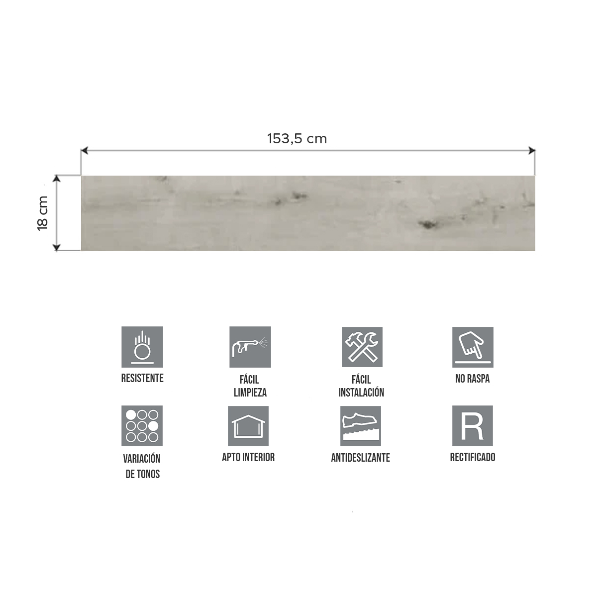 Piso Vinílico Símil Madera SPC Click Roble Fox | Vedek Revestimientos