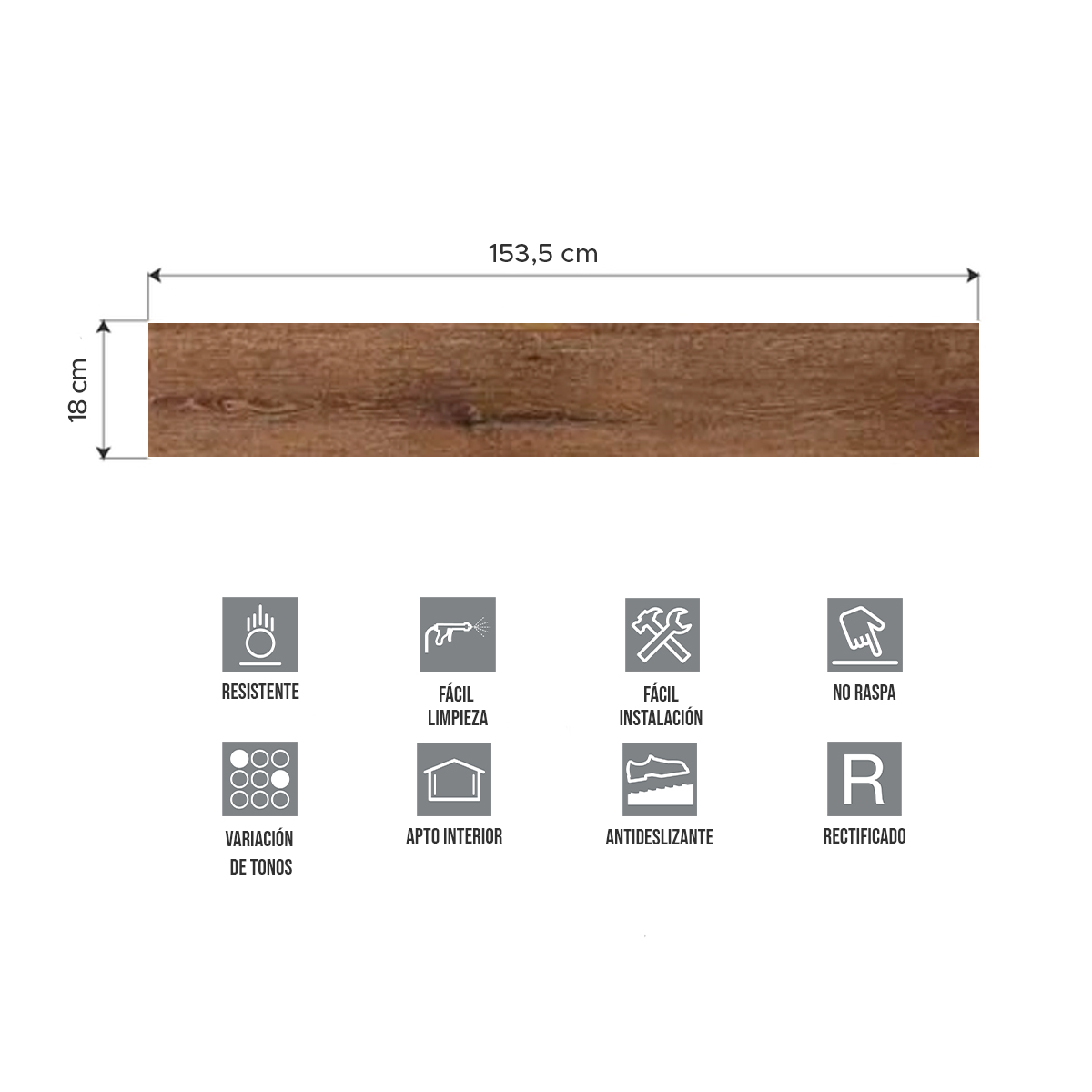 Piso Vinílico Símil Madera SPC Click Roble Camel | Vedek Revestimientos