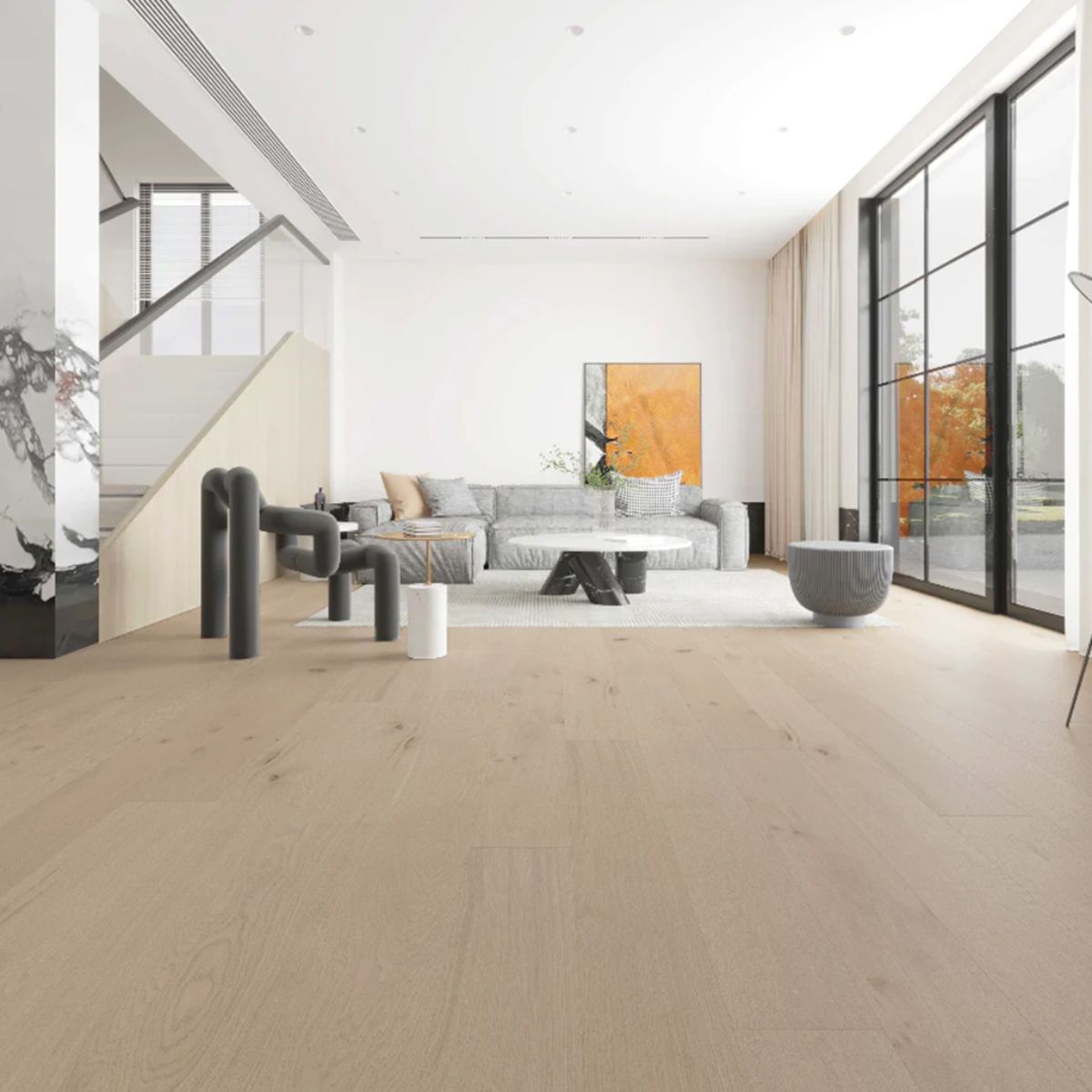 Piso Vinílico Símil Madera SPC Click Roble Tívoli 5mm con manta | Vedek Revestimientos