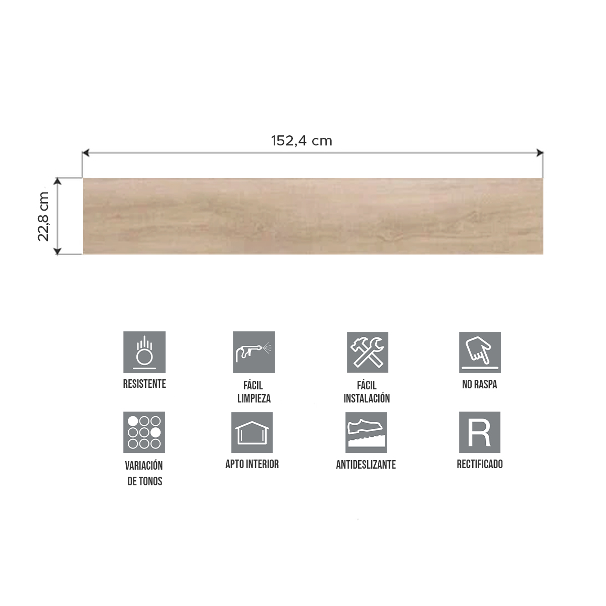 Piso Vinílico Símil Madera SPC Click Sandalwood 4mm | Vedek Revestimientos