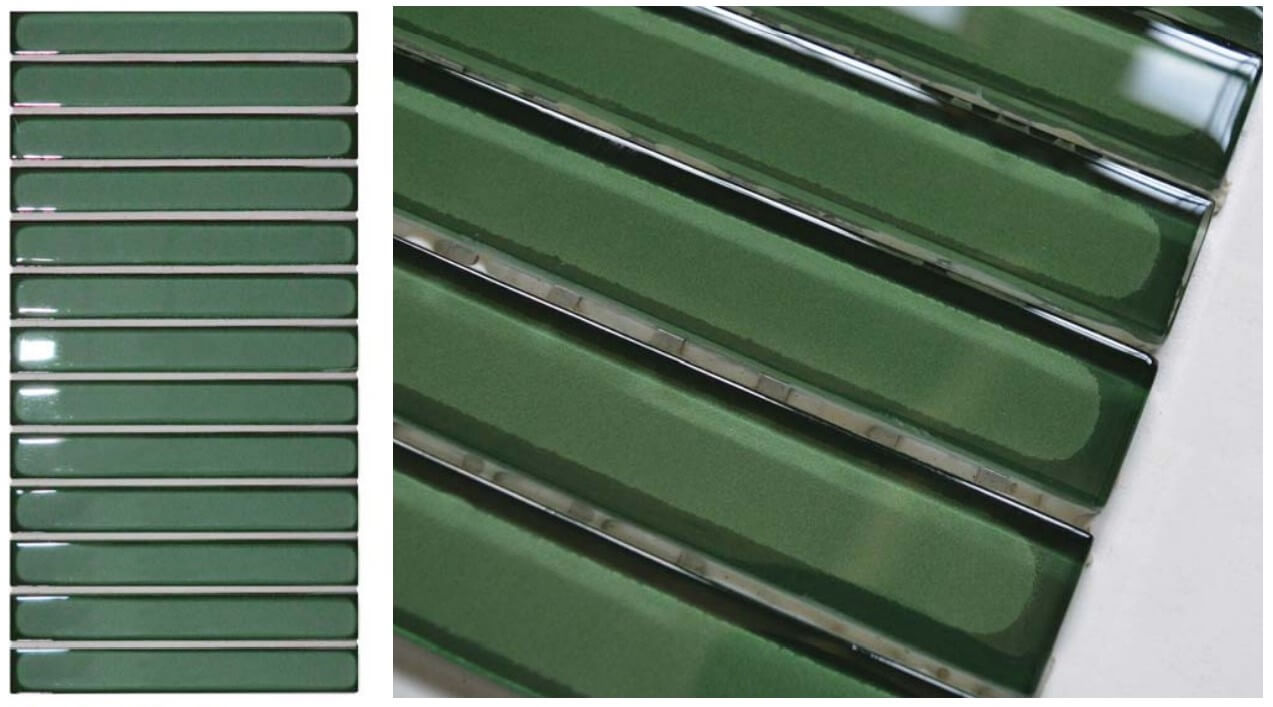 Mosaico Piú Bamboo Verde 2X14,8 CM | Vedek Revestimientos