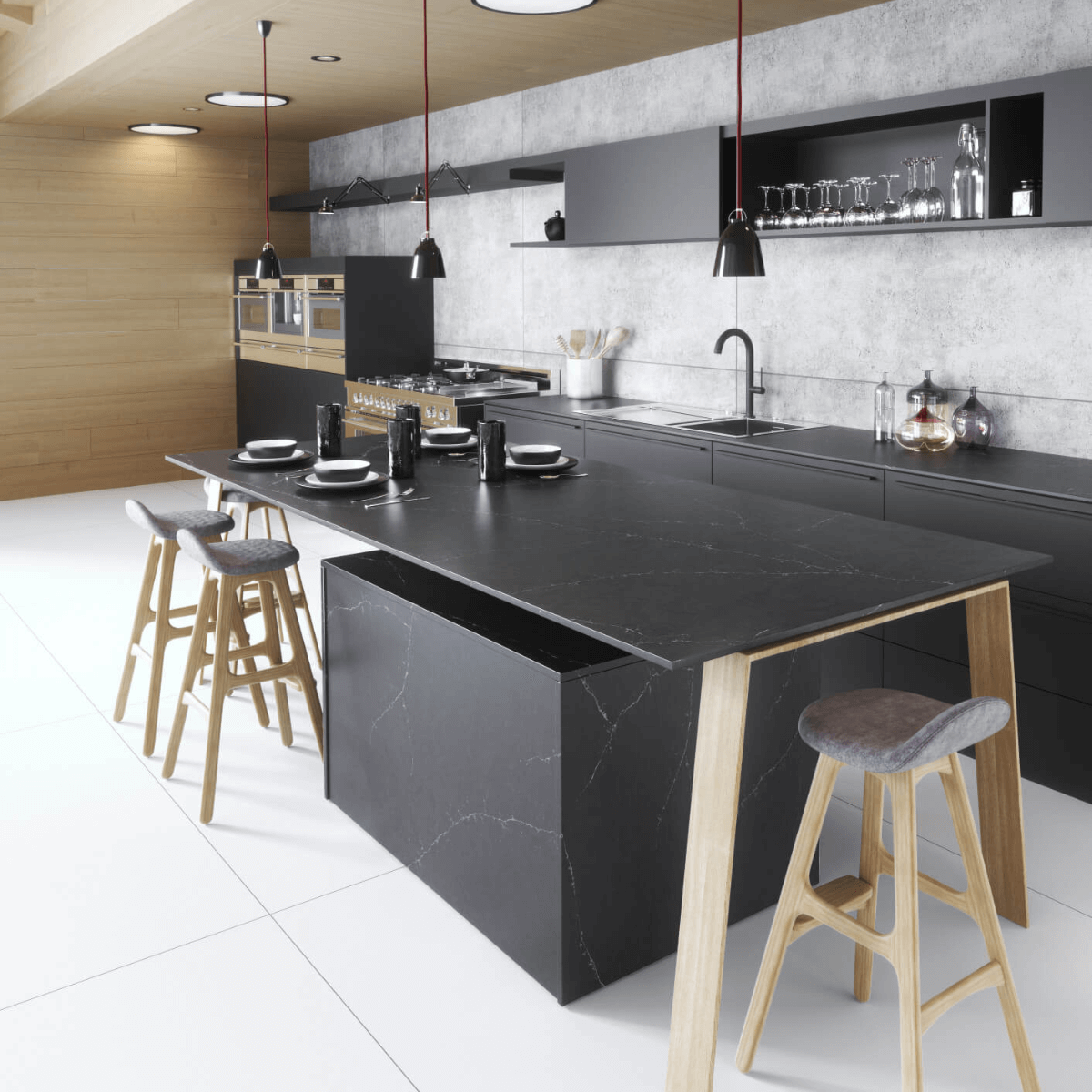 Charcoal Soapstone Silestone | Vedek Revestimientos