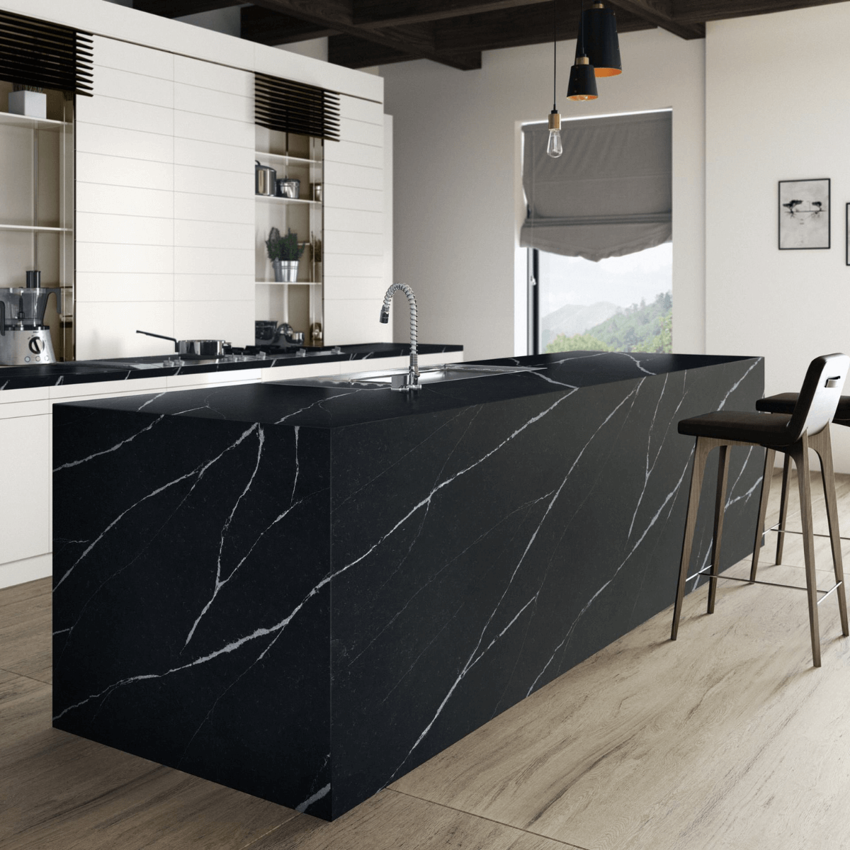 Eternal Marquina Silestone | Vedek Revestimientos