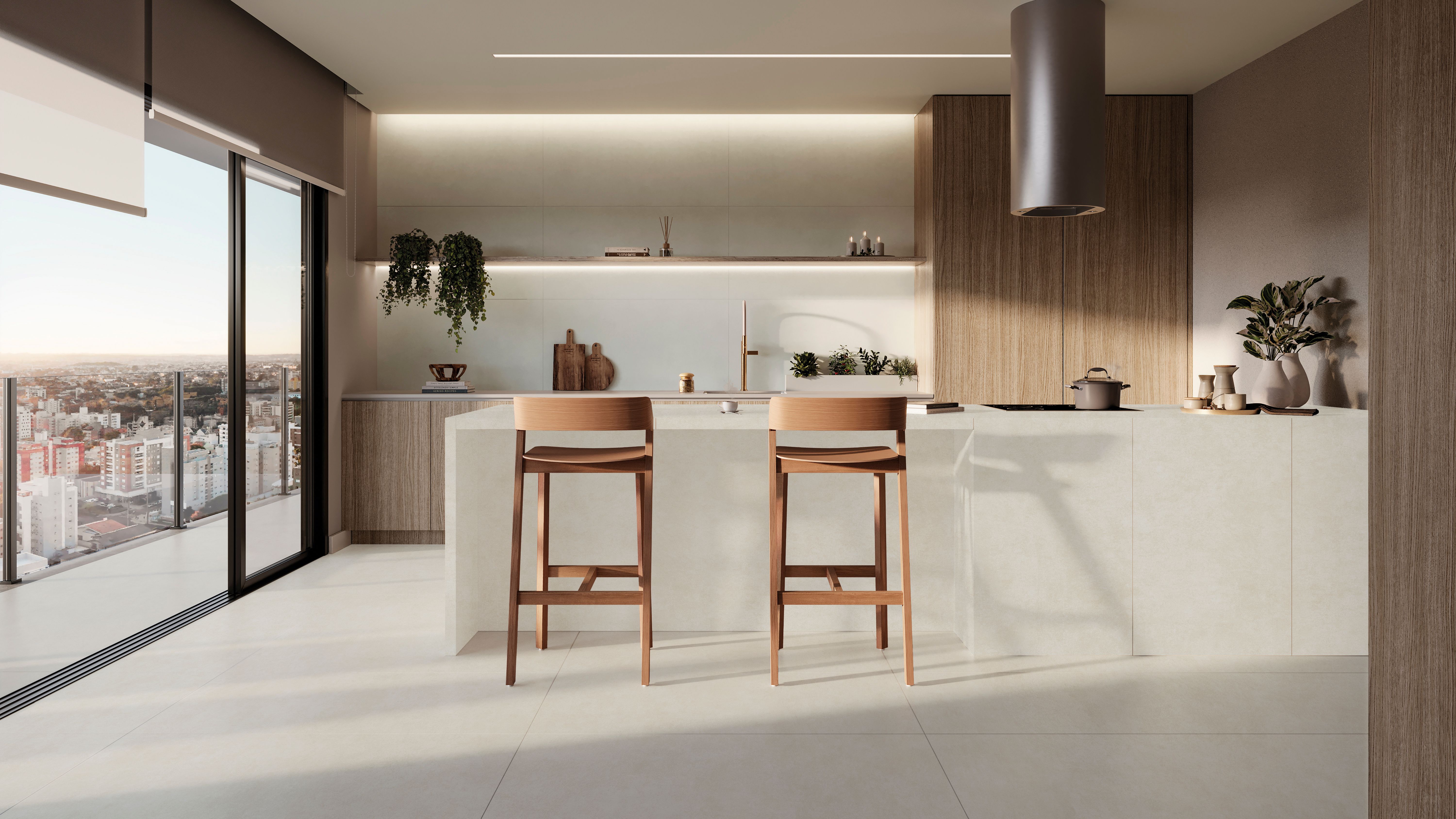 Porcelanato Simil Cemento York SGR Nat 120x120 cm | Vedek Revestimientos
