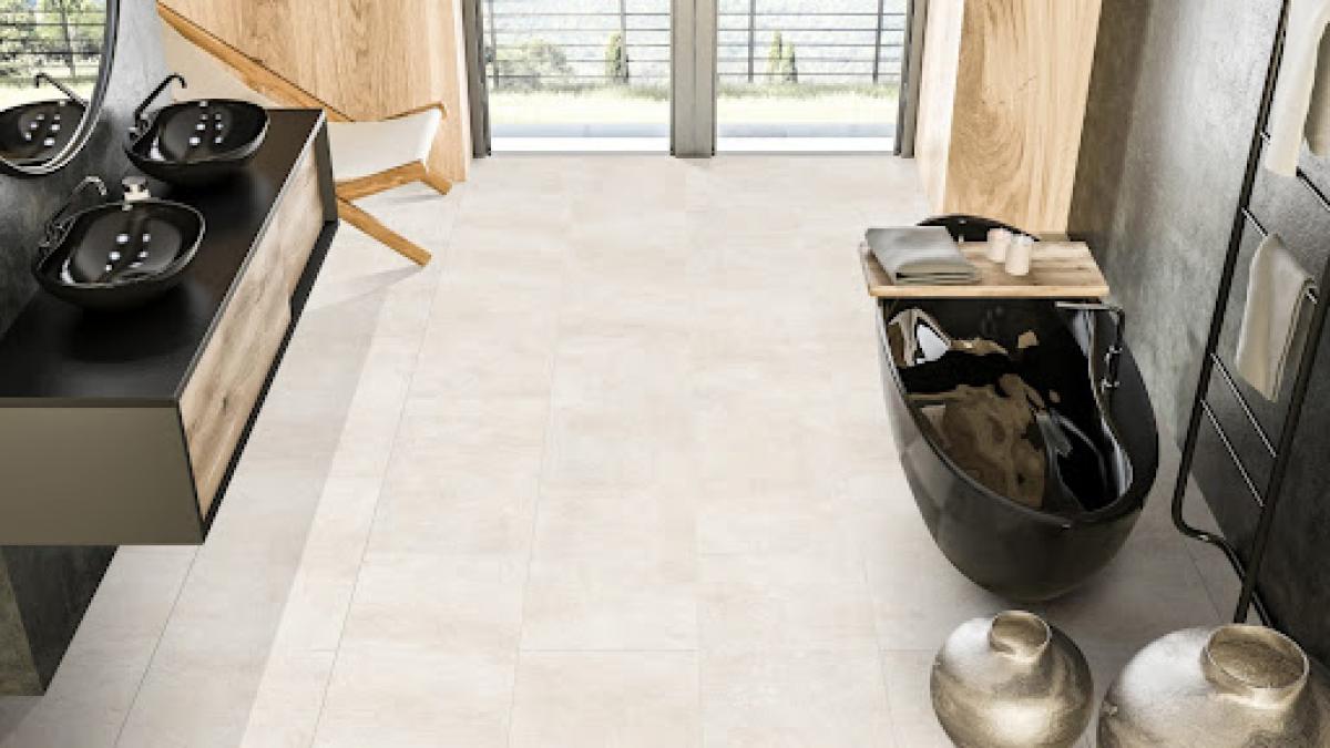 Porcelanato Simil Cemento Ark White 120x60 cm | Vedek Revestimientos