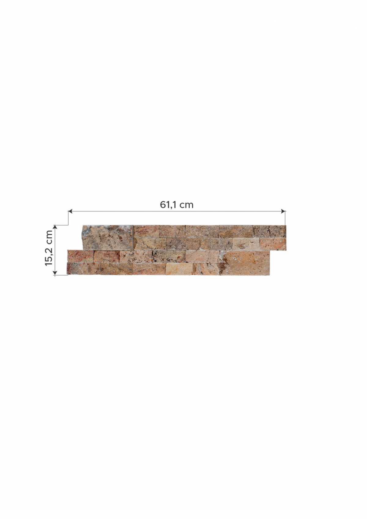 Piedra Murete Marmol Travertino - Scabass | Vedek Revestimientos