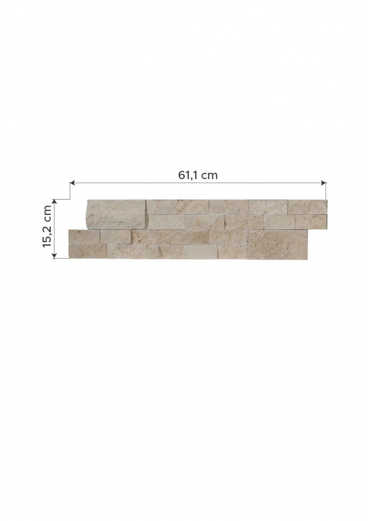 Piedra Murete Mármol Travertino- Ivory | Vedek Revestimientos