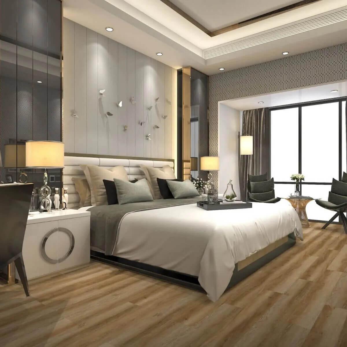 Piso Vinílico Símil Madera SPC Click Golden Oak 4mm | Vedek Revestimientos