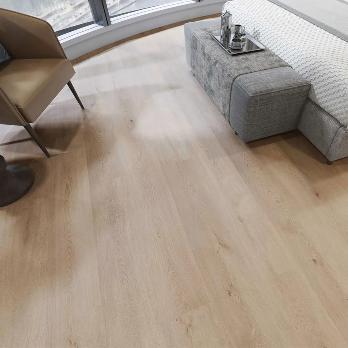Piso Vinílico Símil Madera SPC Click Roble Tívoli 5mm con manta | Vedek Revestimientos