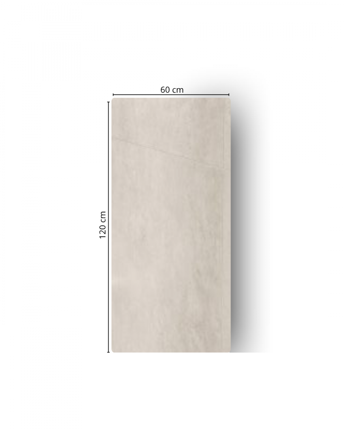 Porcelanato Simil Cemento Ark White 120x60 cm | Vedek Revestimientos