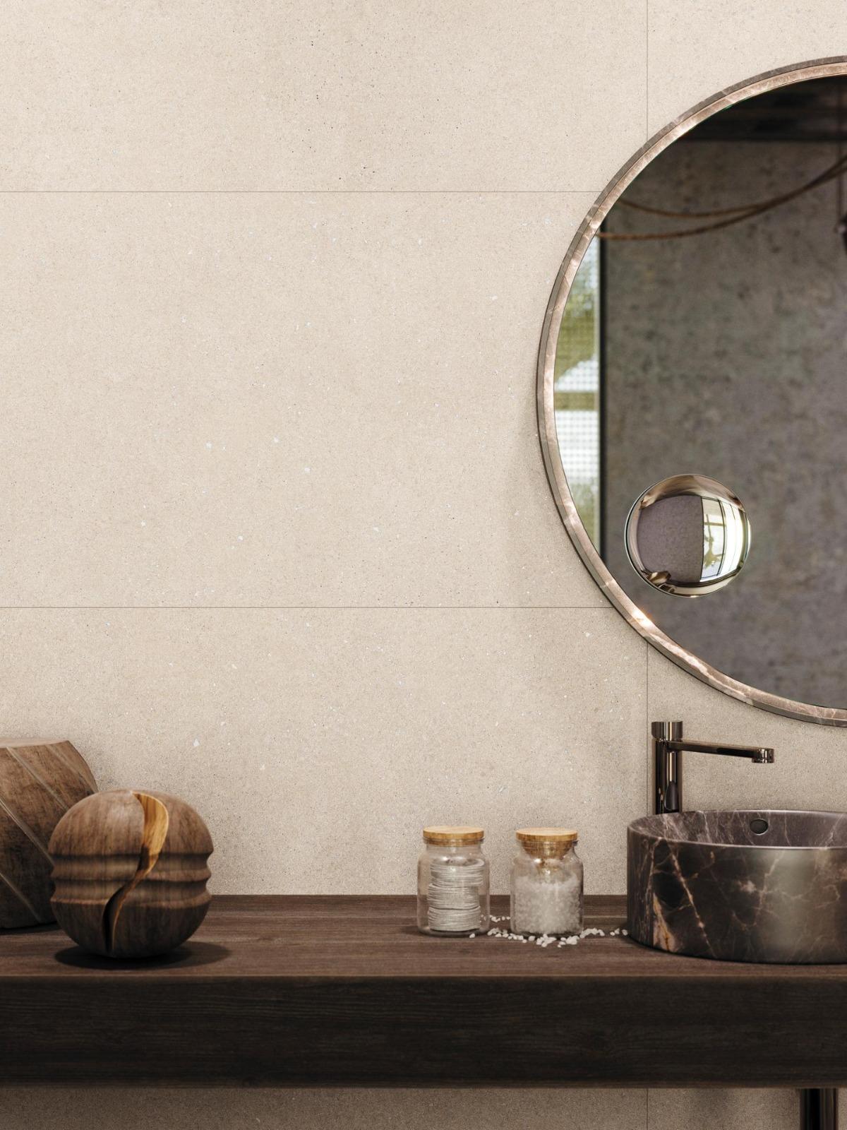 Porcelanato Simil Cemento Ark Ivory 120x60 cm | Vedek Revestimientos