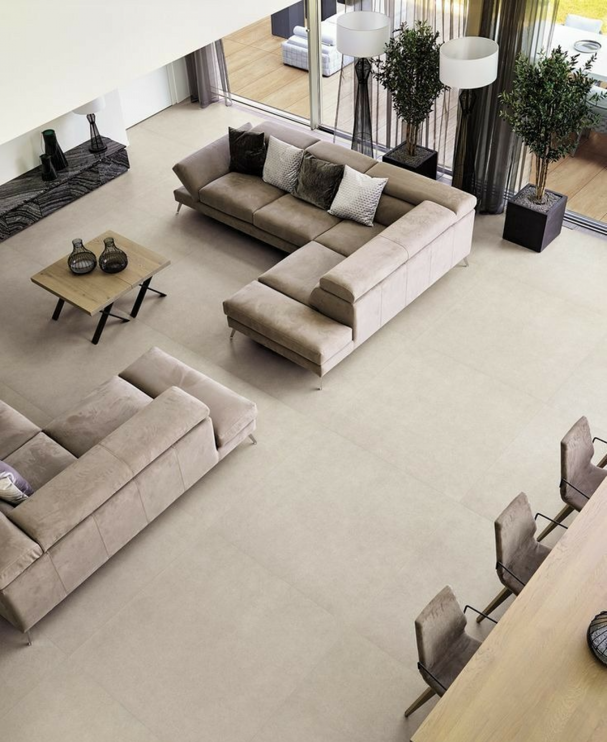Porcelanato Simil Cemento York Be Nat 120x120 cm | Vedek Revestimientos