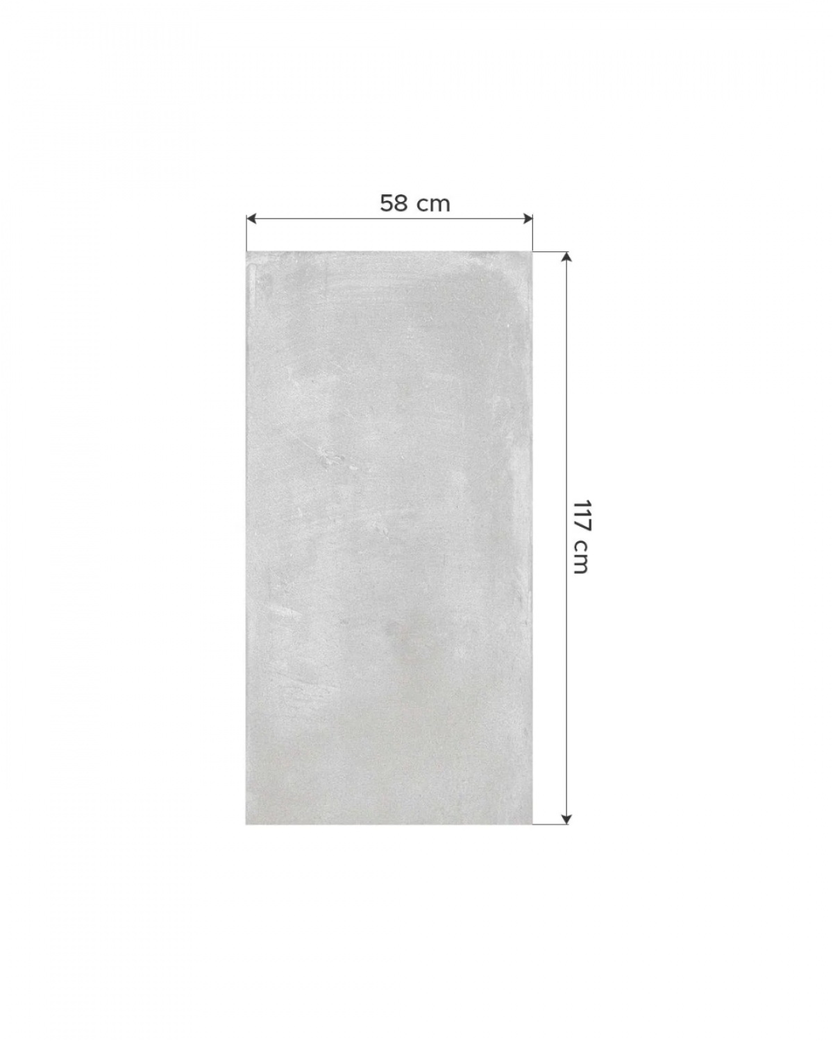 Porcelanato Símil Cemento Malba Tiza 58x117 cm-Cerro Negro | Vedek Revestimientos