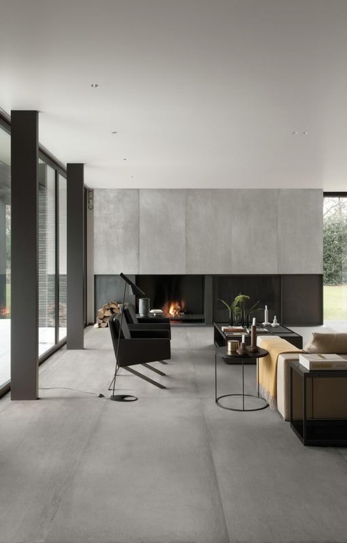 Porcelanato Símil Cemento Malba Tiza 58x117 cm-Cerro Negro | Vedek Revestimientos