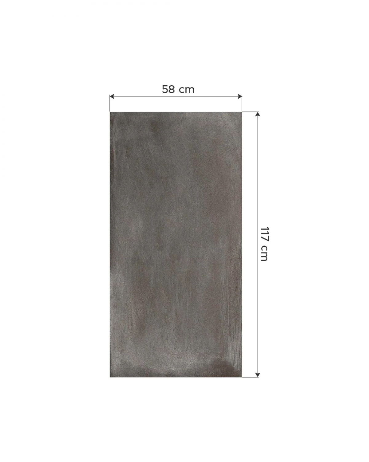 Porcelanato Símil Cemento Malba Grafito 58x117 cm-Cerro Negro | Vedek Revestimientos