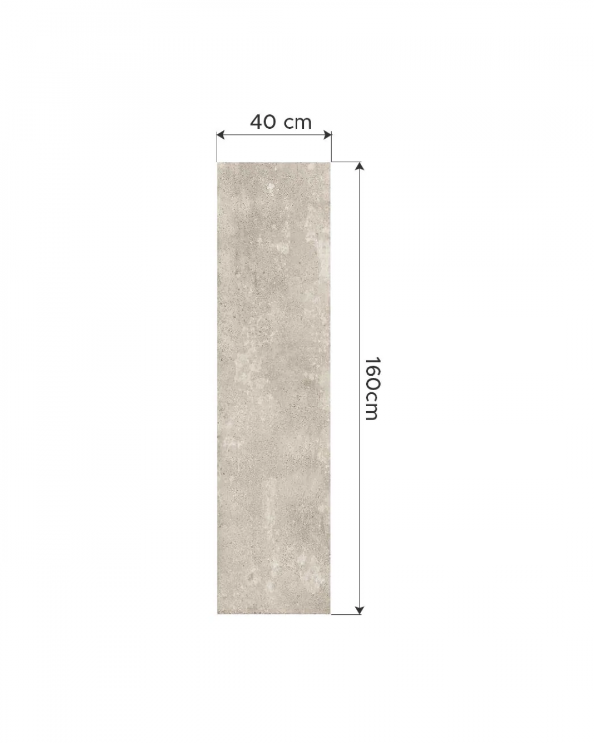 Porcelanato Símil Cemento Concreto 40X160 cm - Cerro Negro | Vedek Revestimientos