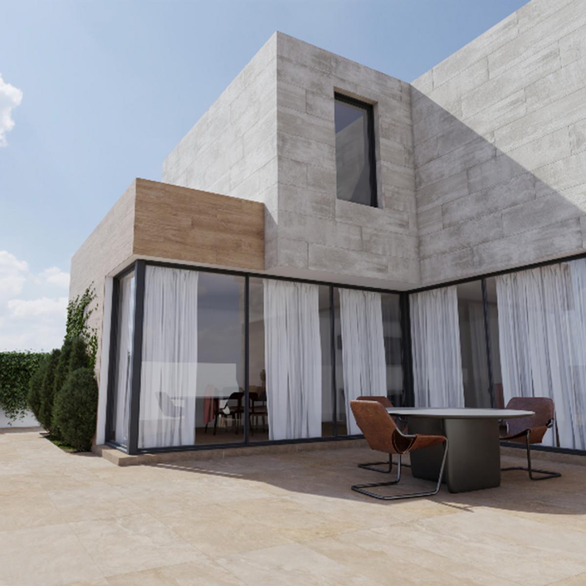 Porcelanato Símil Cemento Concreto 40X160 cm - Cerro Negro | Vedek Revestimientos