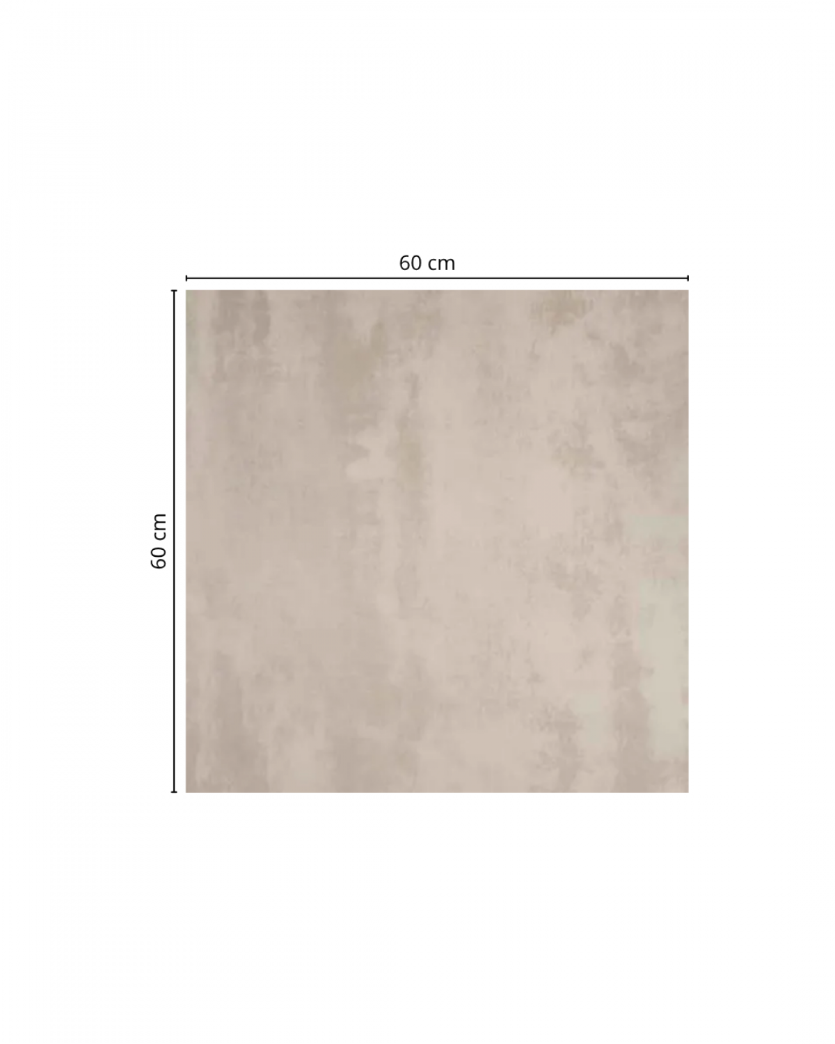 Porcelanato Símil Cemento Mitta Beige RC 60x60cm | Vedek Revestimientos