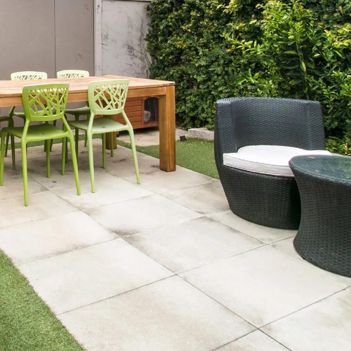 Porcelanato Exterior  Clay White Stone 60x60 cm R9 | Vedek Revestimientos