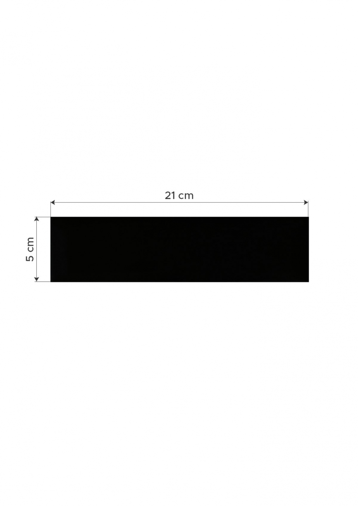 Cerámica Finlandia Preto Negro 5X21 CM | Vedek Revestimientos