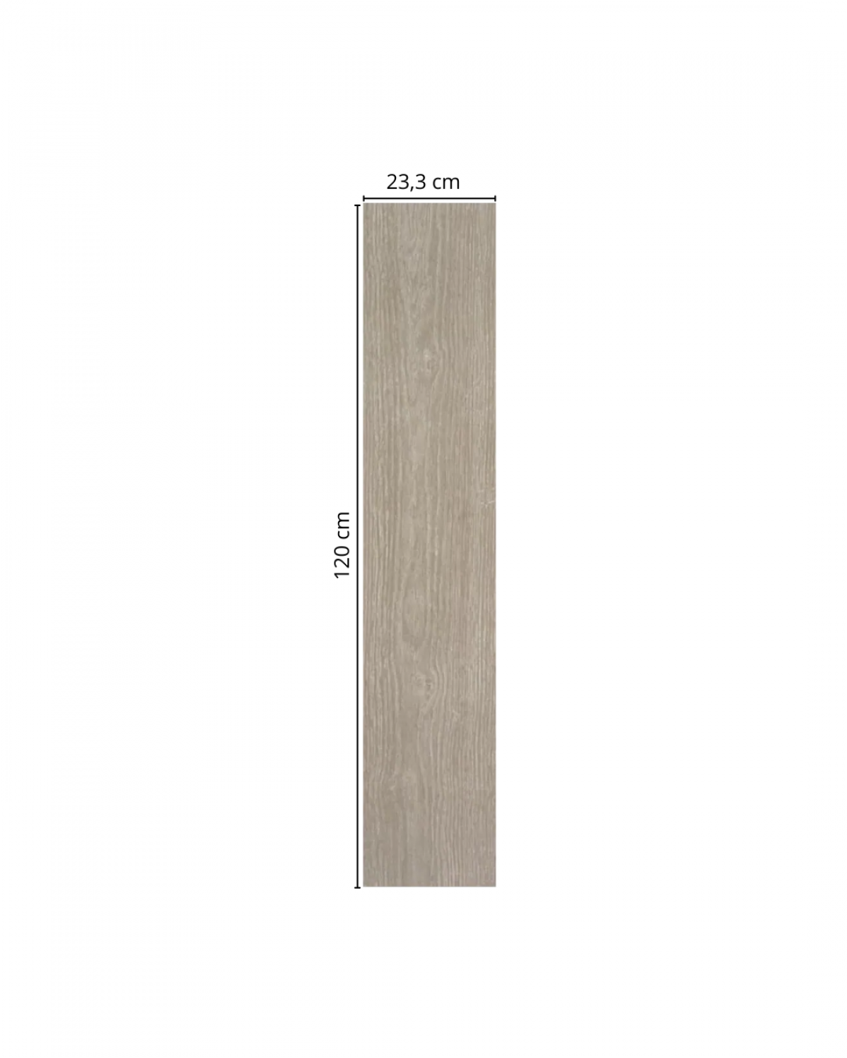 Porcelanato Símil Madera Larix Gris RC Slip-Stop  23x120 cm | Vedek Revestimientos