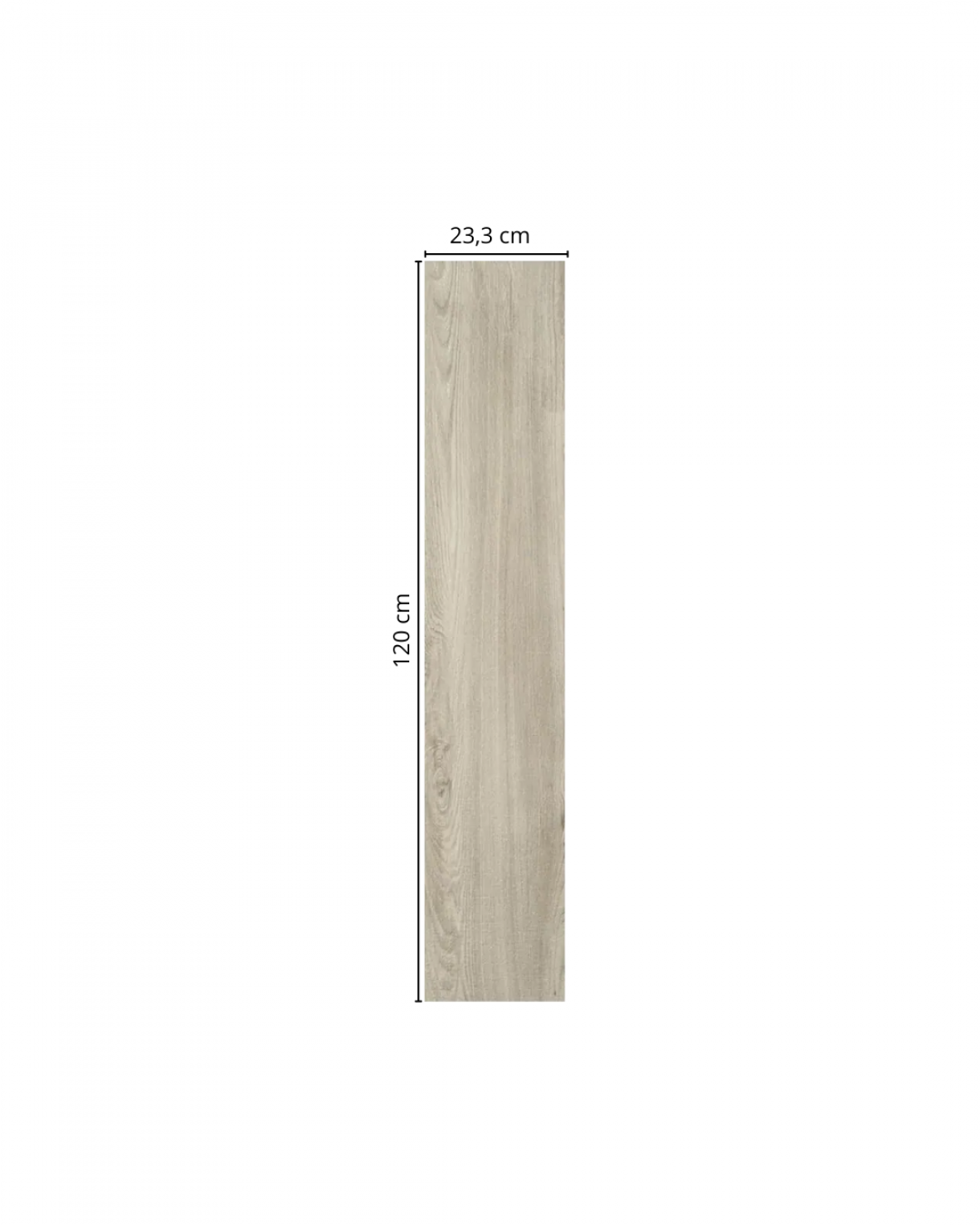 Porcelanato Símil Madera Cleveland Taupe 23,3x120 cm | Vedek Revestimientos