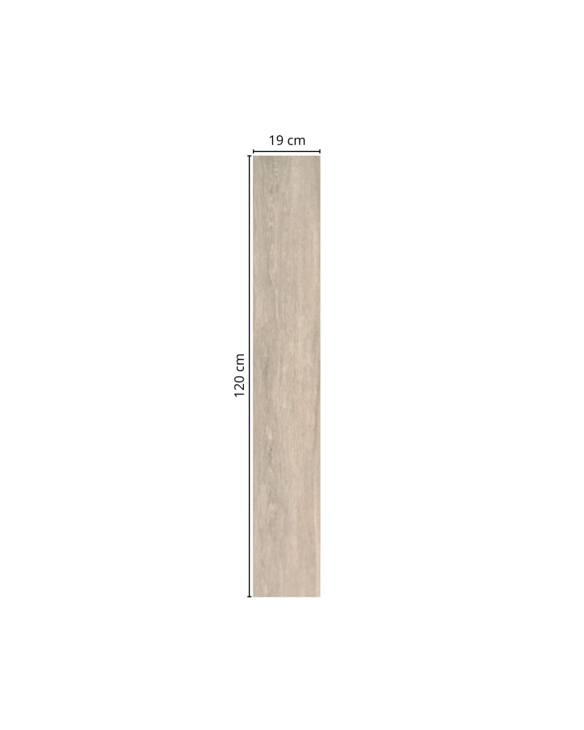 Porcelanato Símil Madera Guayacán Moca RC 19x120 cm | Vedek Revestimientos