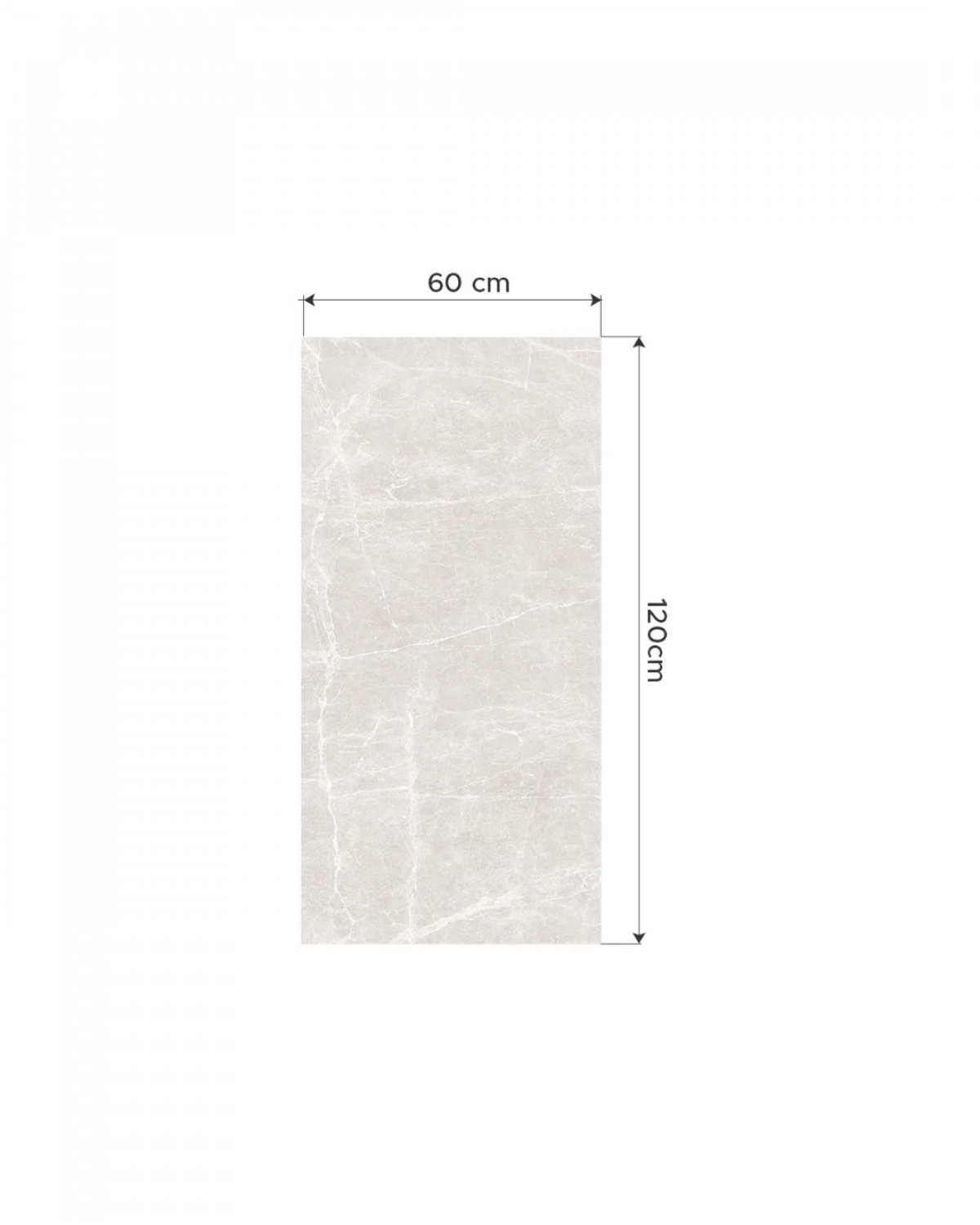 Porcelanato Terre White Full Lappato 120x60 cm | Vedek Revestimientos