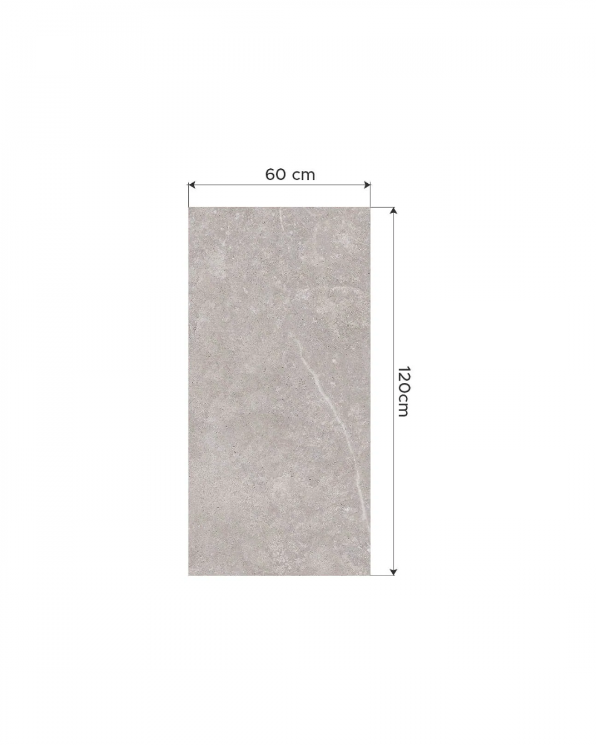 Porcelanato Aitos Grey Sugar Effect 120x60 cm | Vedek Revestimientos
