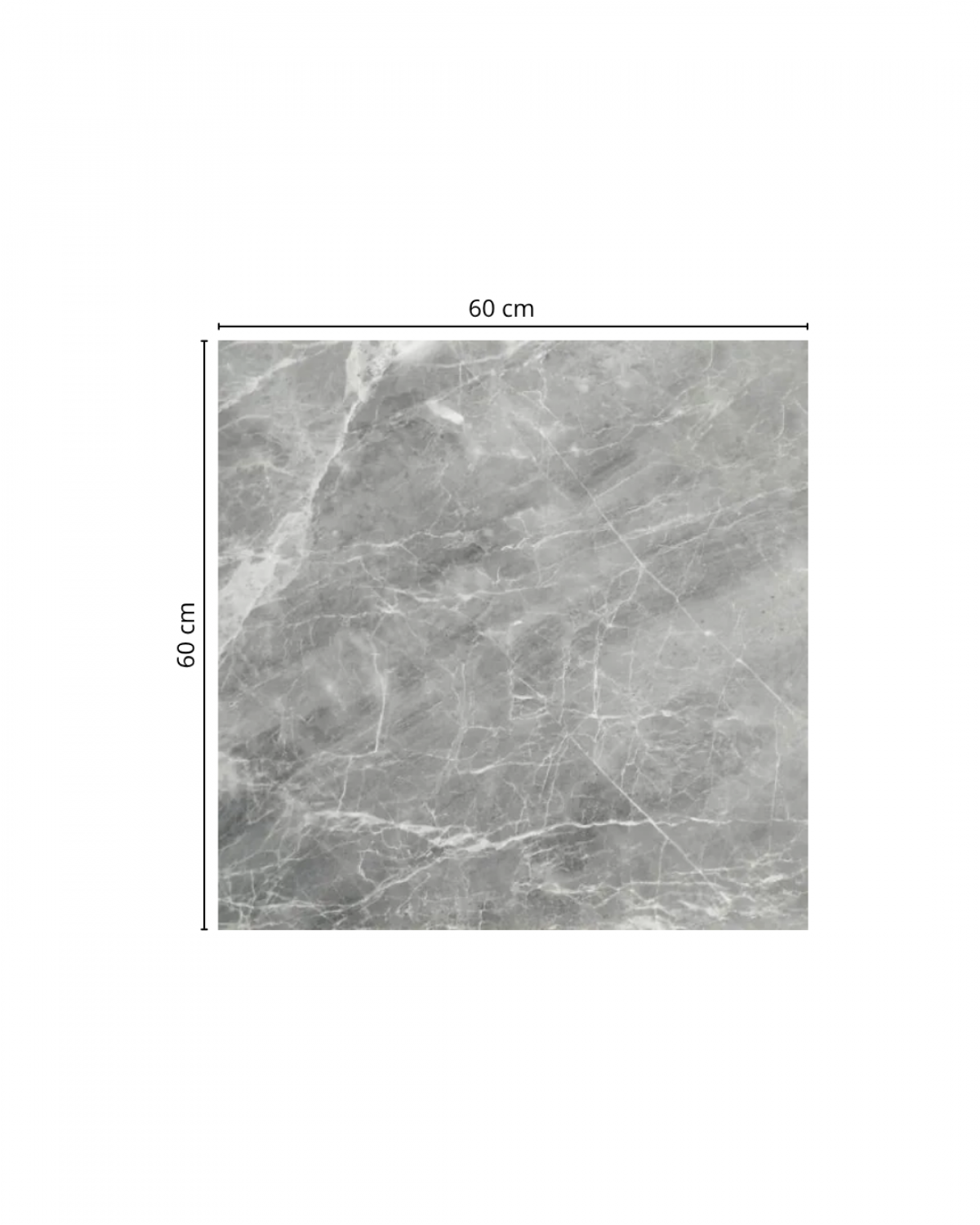 Porcelanato Símil Mármol Onix Gris RC 60x60cm | Vedek Revestimientos