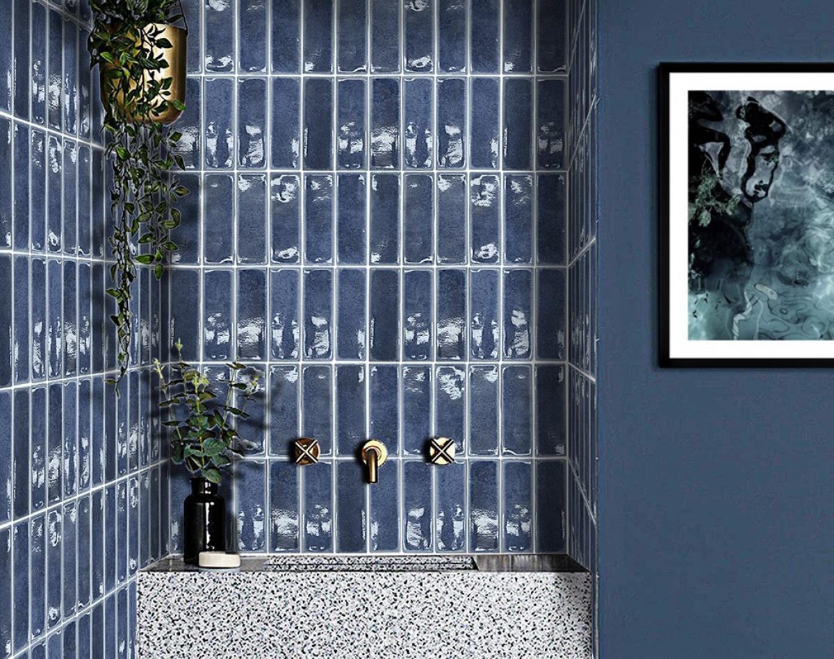 Cerámica Deep Blue 7,2 x 22 cm | Vedek Revestimientos