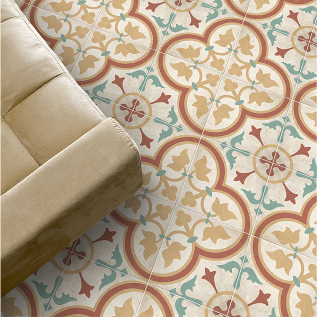 Porcelanato Piú Simil Calcáreo Cartagena 20X20 CM | Vedek Revestimientos