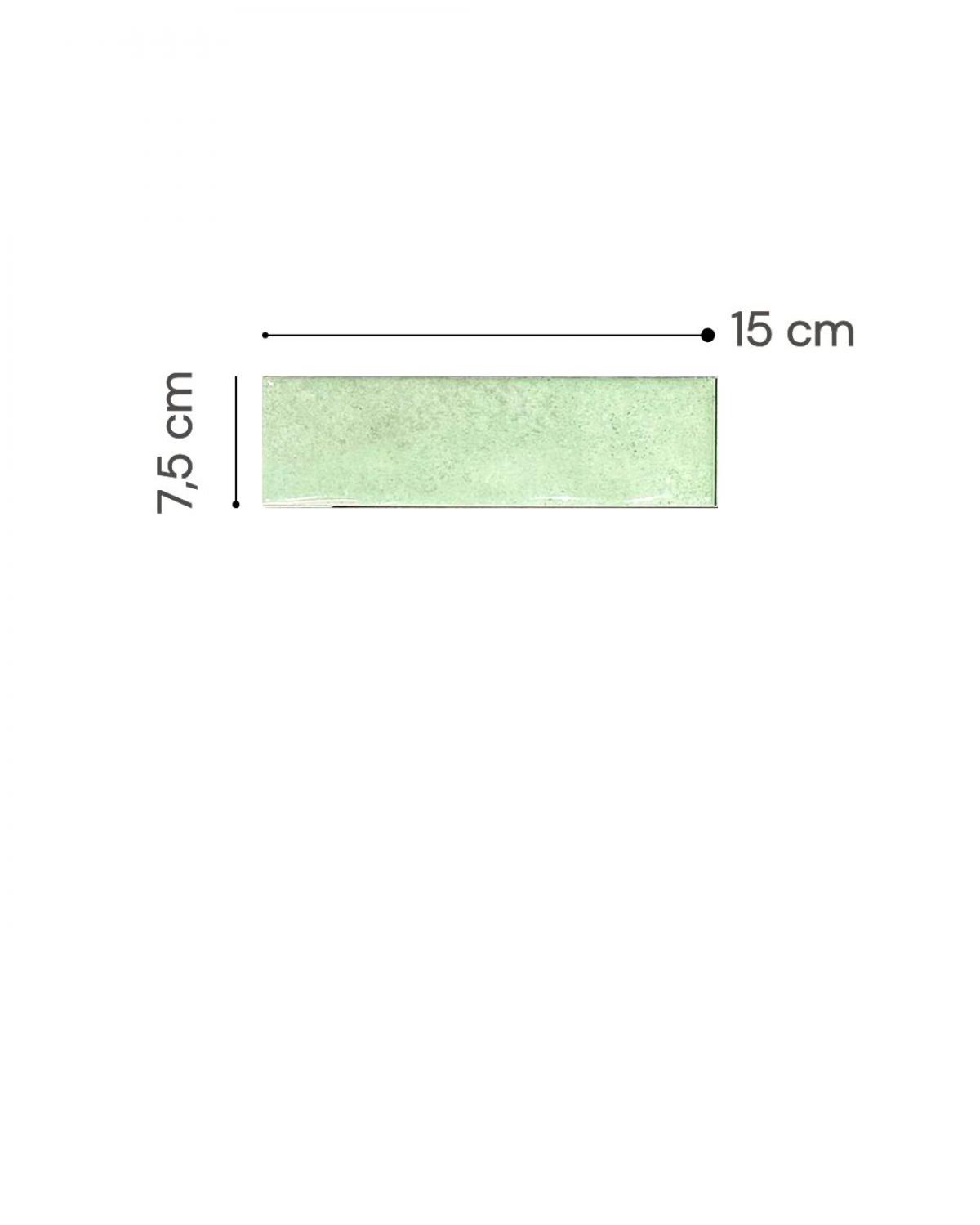 Cerámica Aquarela Mint Ceral 7,5X25 CM | Vedek Revestimientos
