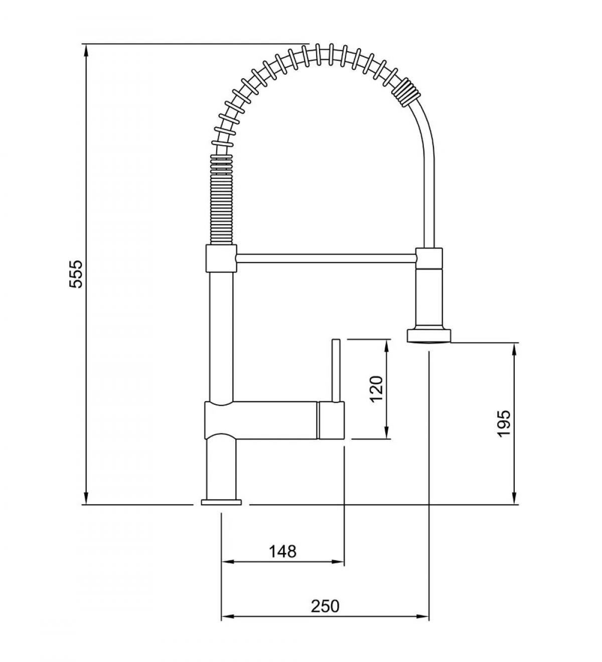 Grifería Peirano Cuina monocomando para cocina | Vedek Revestimientos