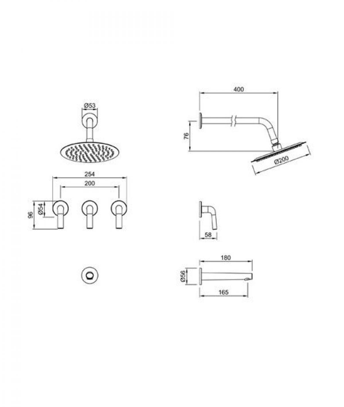 Grifería Peirano Ducha Live | Vedek Revestimientos