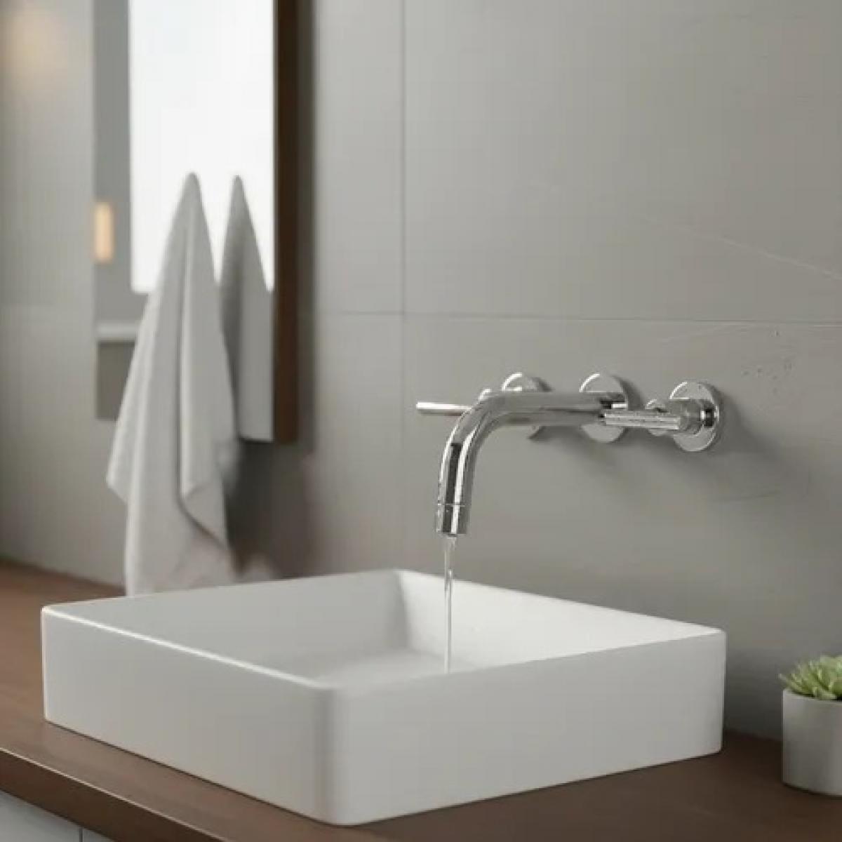 Griferia Peirano Pared Lavatorio Adra | Vedek Revestimientos