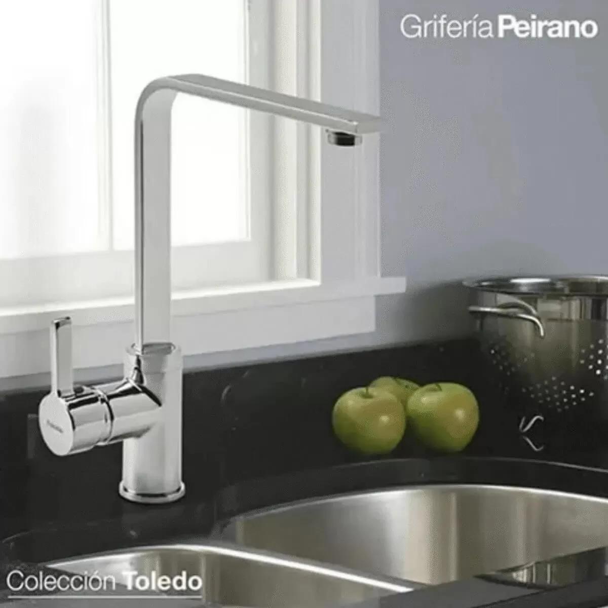 Griferia Peirano Toledo Monocomando  para cocina | Vedek Revestimientos