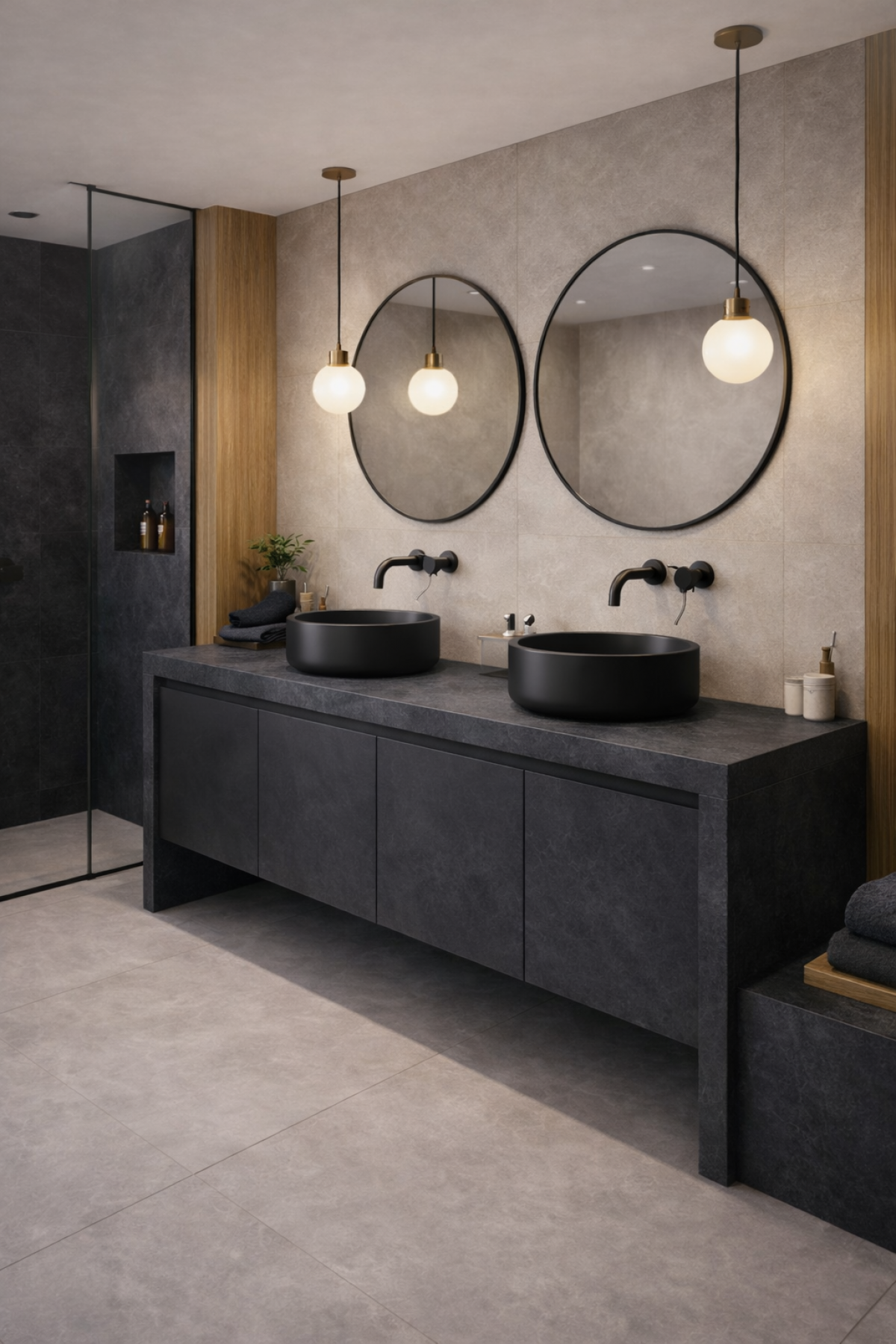 Cement Dark Grey - Piedra Sinterizada Vedek | Vedek Revestimientos